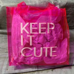 Keep it Cute transparent tote
